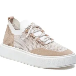 J SLIDES NYC DUCHESS LACE UP FASHION PLATFORM SNEAKERS SIZI 6