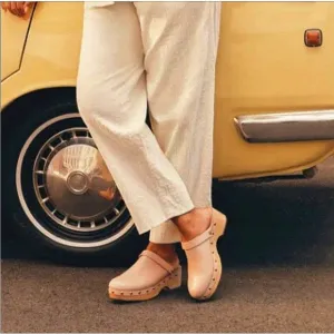 J.Crew Convertible leather Clogs Mules Size 6.5 Cream