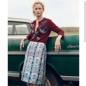 J.Crew X Abigail Borg silk slip skirt