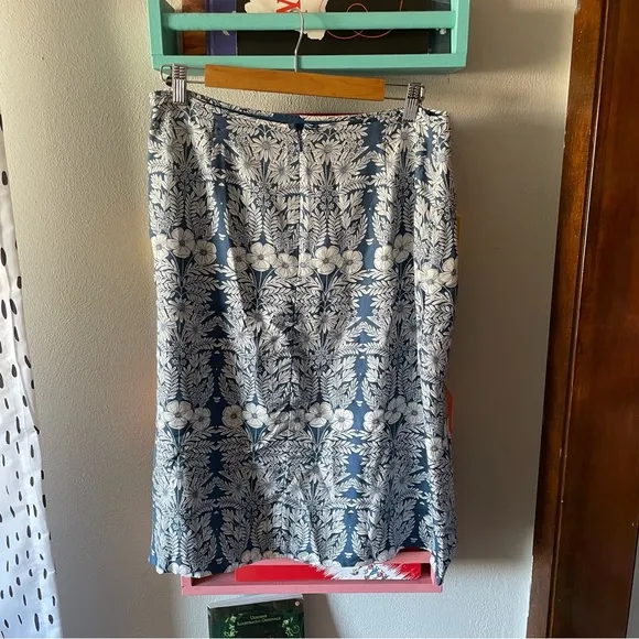 J.Crew X Abigail Borg silk slip skirt