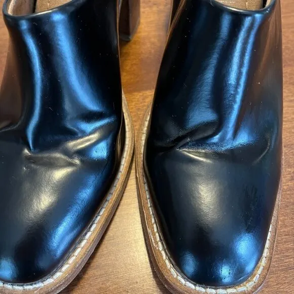 Jeffrey Campbell clogs mules heeled black stacked heel women 7