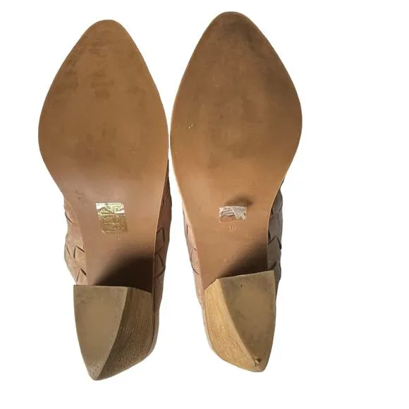 Jeffrey Campbell Favela Woven Mules Rose Size 10