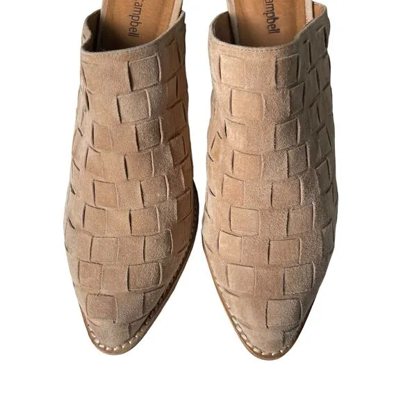 Jeffrey Campbell Favela Woven Mules Rose Size 10