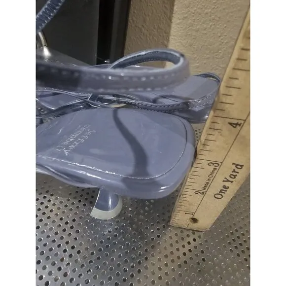 Jeffrey Campbell Leeda Strappy Heels Shoes Blue Gray Women's 9