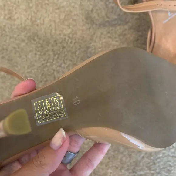 Jeffrey Campbell patent leather bullet cap heels