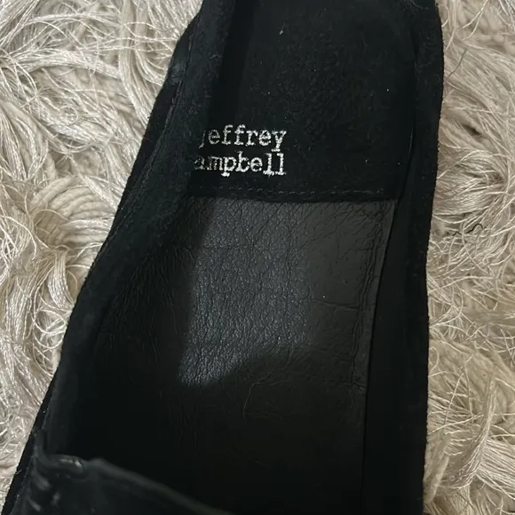 Jeffrey Campbell Wrkathome Tassel Slip-On Mules In Black Suede size 6