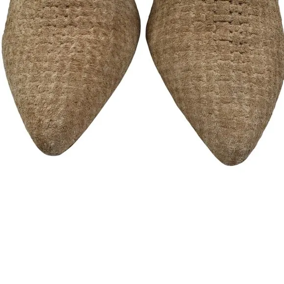 Jeffrey Campbell x Free People Berlin Boho Tan Suede Wrap Heels Women's Size 9
