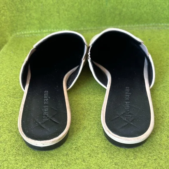 Jenni Kayne Oiled Mules Size 41 Cream Suede