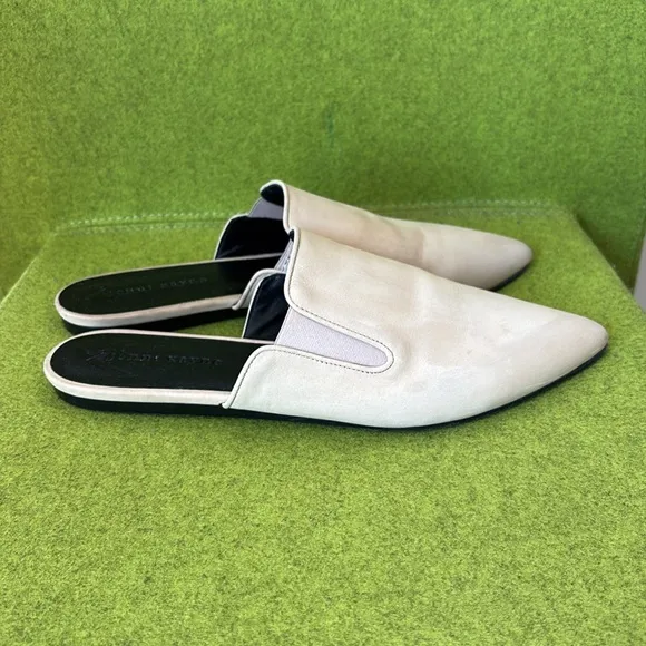 Jenni Kayne Oiled Mules Size 41 Cream Suede