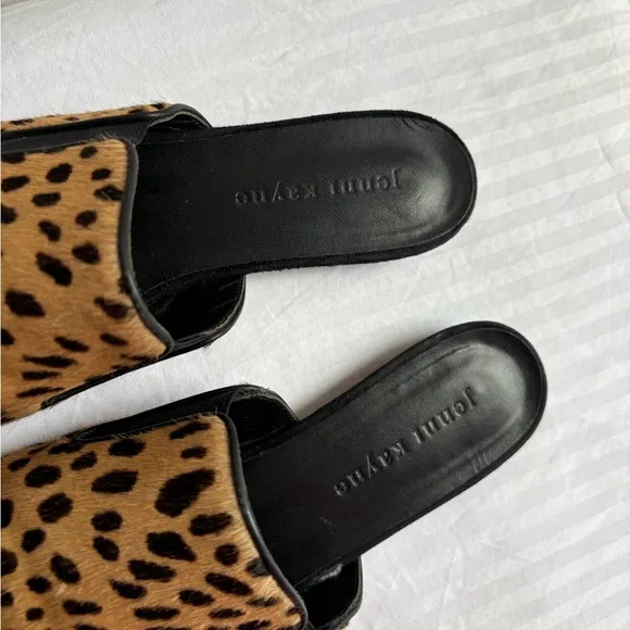 Jenni Kayne Pony Hair Mules Cheetah Leopard Print