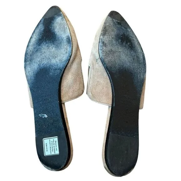 Jenni Kayne Suede Pointed Toe Mules Size 40 US 10