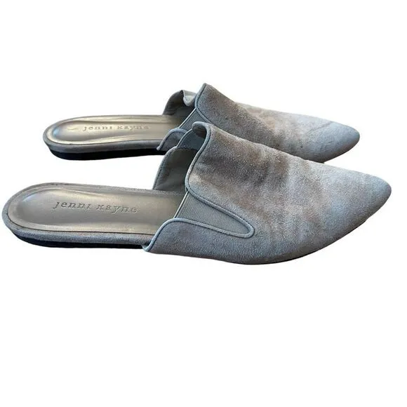 Jenni Kayne Suede Pointed Toe Mules Size 40 US 10