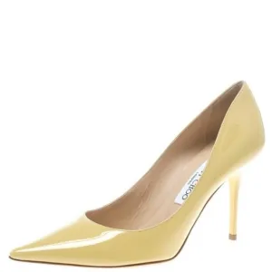 Jimmy Choo Anouk Patent Leather Pointed Toe heels