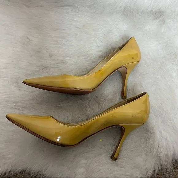 Jimmy Choo Anouk Patent Leather Pointed Toe heels