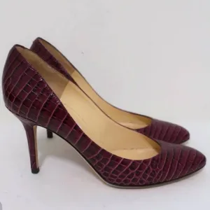 Jimmy Choo Gilbert Suede Pointed Round Toe Heels