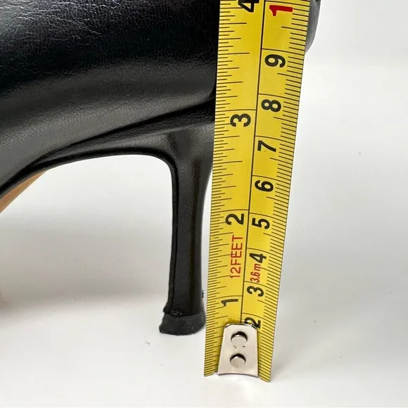 Jimmy Choo Leather Pointed Toe Ankle Boots Black Size 7.5, 37 1/2