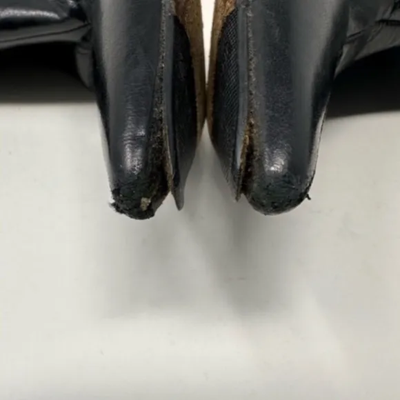 Jimmy Choo Leather Pointed Toe Ankle Boots Black Size 7.5, 37 1/2