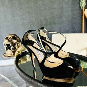 Jimmy Choo Velvet Heels