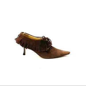 JIMMY CHOO | Vintage 1990s suede fringe heels