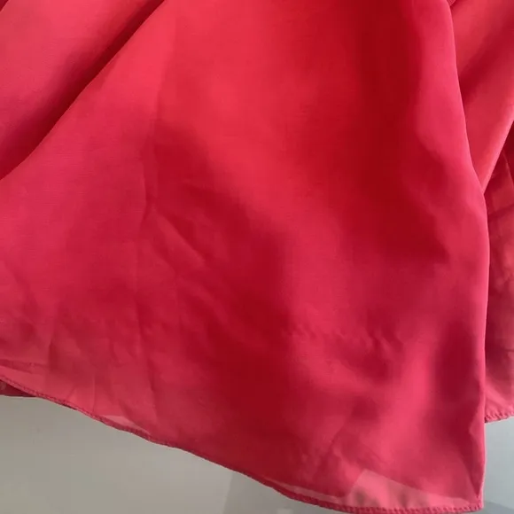 JJ House Red Chiffon Maxi Dress Size 6