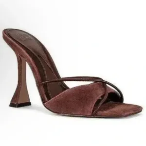 JLO Revolve SZ 10 Dark Brown Mules heels