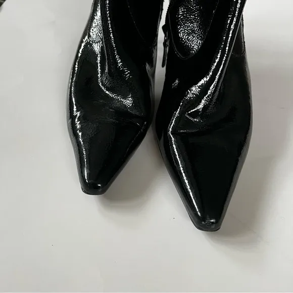 Joan &amp; David circa leather black patent boots Size 9
