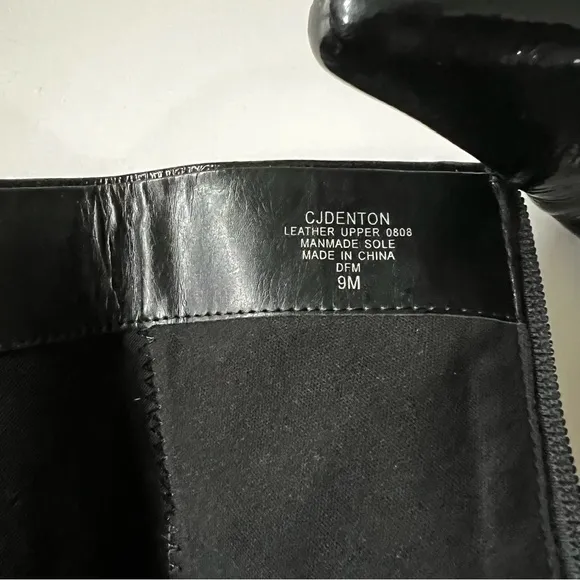 Joan &amp; David circa leather black patent boots Size 9