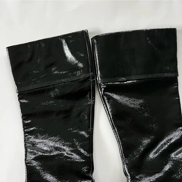 Joan &amp; David circa leather black patent boots Size 9