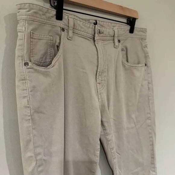 Johnnie-O Slim‎ Fit Jeans Beige Casual Pants Size 36x32