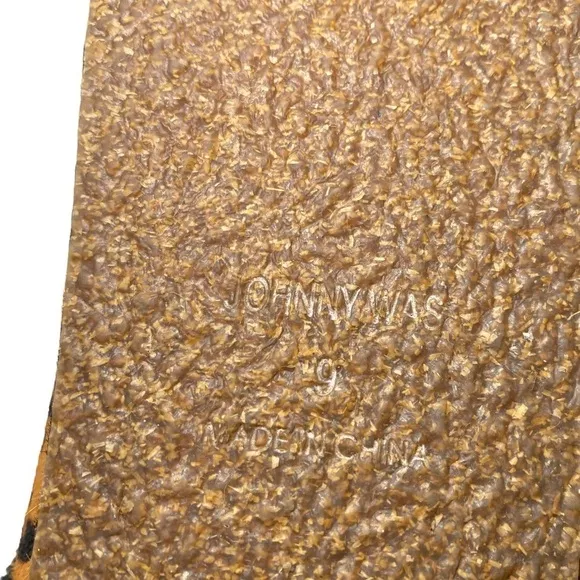 Johnny Was Cheetah Print Calf Hair Mule Slides