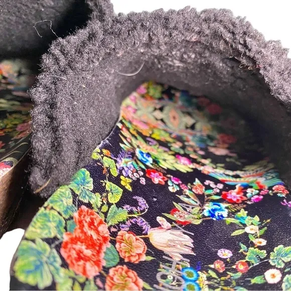 Johnny Was Cheetah Print Calf Hair Mule Slides