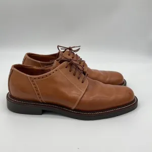 Johnson &amp; Murphy‎ Passport Dress Shoes Oxfords Brown Leather Italy Made Size 10