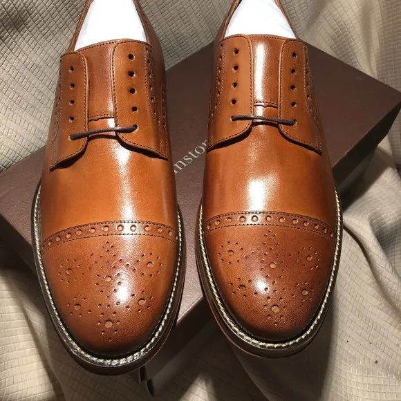 Johnston &amp; Murphy Dempsey Cap-Toe lace-up Oxfords,