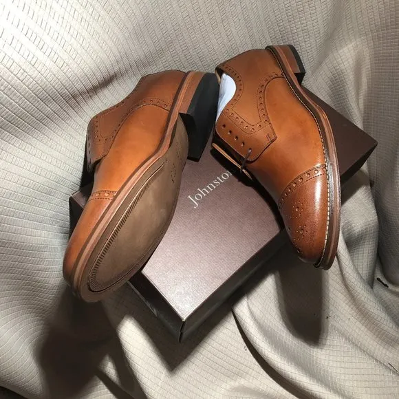 Johnston &amp; Murphy Dempsey Cap-Toe lace-up Oxfords,