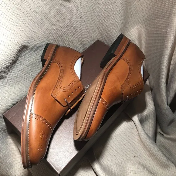 Johnston &amp; Murphy Dempsey Cap-Toe lace-up Oxfords,