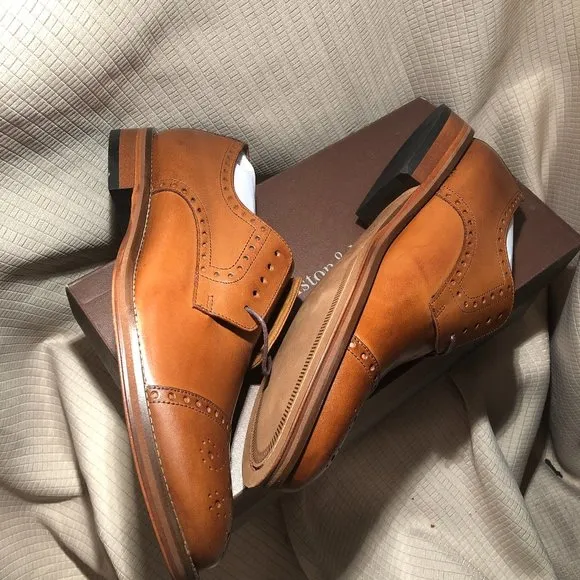 Johnston &amp; Murphy Dempsey Cap-Toe lace-up Oxfords,