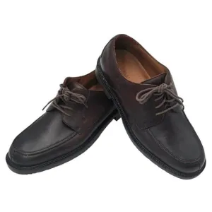 Johnston &amp; Murphy Derby Oxfords Brown Leather Split Toe 59-11060 Men's 8.5W