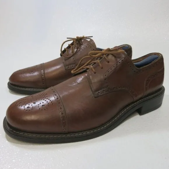 Johnston &amp; Murphy e-Collection Cap Toe Leather Dress Oxfords Mens sz 11.5 M