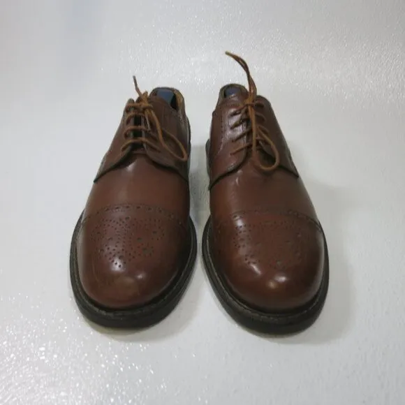 Johnston &amp; Murphy e-Collection Cap Toe Leather Dress Oxfords Mens sz 11.5 M