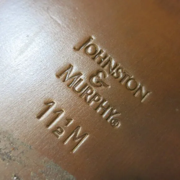 Johnston &amp; Murphy e-Collection Cap Toe Leather Dress Oxfords Mens sz 11.5 M