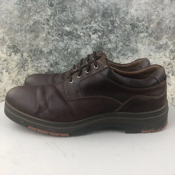Johnston &amp; Murphy Men's Size 11M XC4 Brown Leather Lace-Up Oxfords 25-4143