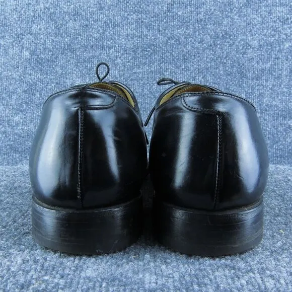 Johnston &amp; Murphy Optima Men Oxfords Shoe Black Leather Lace Up Size 11.5 Narrow