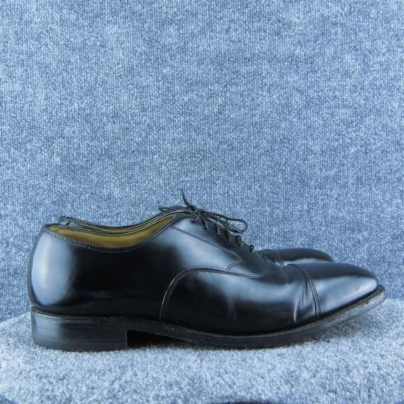 Johnston &amp; Murphy Optima Men Oxfords Shoe Black Leather Lace Up Size 11.5 Narrow