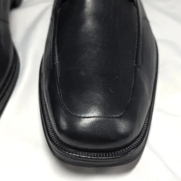 Johnston &amp; Murphy Stricklin Black Leather Dress Oxfords Mens Size 10.5
