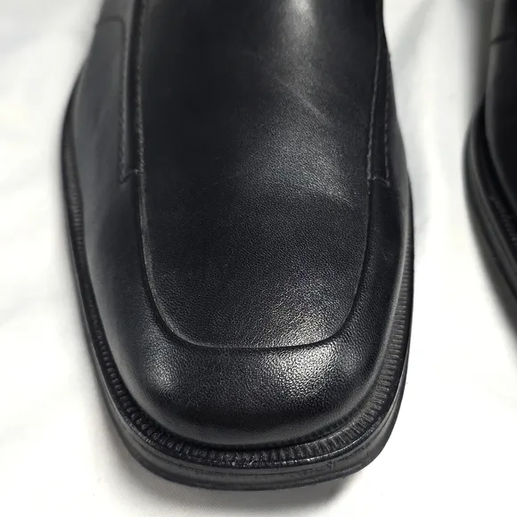Johnston &amp; Murphy Stricklin Black Leather Dress Oxfords Mens Size 10.5