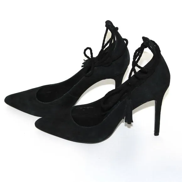 Joie Angelynn Ankle Tie Pointed Toe Pumps Stiletto Heels Size 39