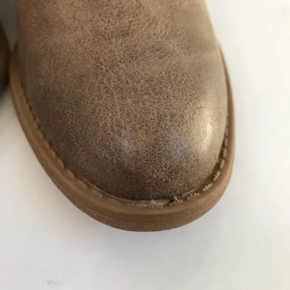 JORDANN Boho Ankle Boots Booties NEW Taupe Tan Size 10 Vegan
