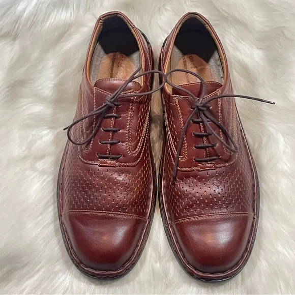 Josef Seibel Men’s Brown Lace-Up Leather Oxfords