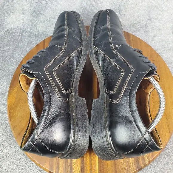 Josef Seibel Oxfords Men's 12 46 Black Leather Sander Lace Up Dress Shoes