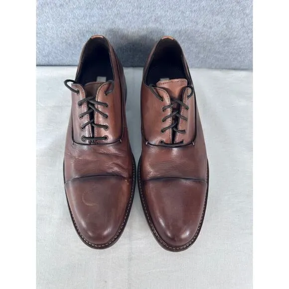 Joseph Abboud Men’s sz 10 Leather Brown Dress Shoes Workwear Oxfords Office